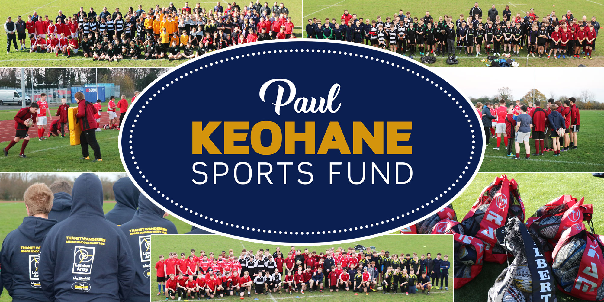 Paul Keohane Sports Fund logo on grass background